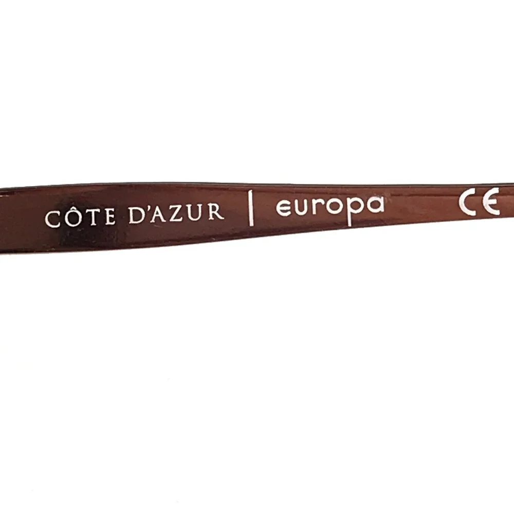 Cote D'Azur Eyeglasses Frames CDA-267 C2 Purple Rose Gold Cat Eye 50-16-135